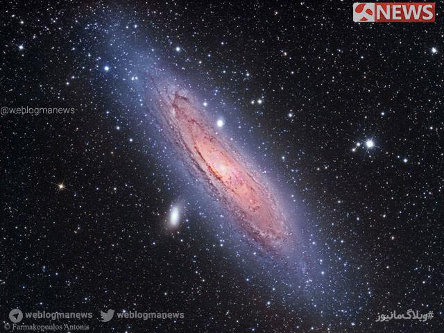 تصویر امروز(7 دی) ناسا از منظومه اندرومدا