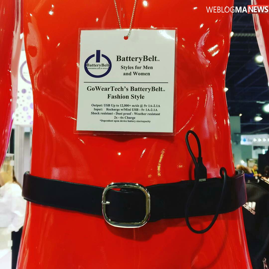 به وسیله ی این کمربند که در نمایشگاه CES2017  رونمایی شدمی توانید گوشی هوشمند خود را شارژ کنید.