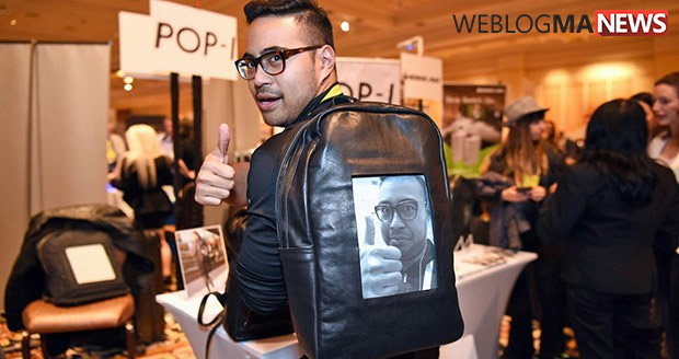 کوله پشتی جدید شرکت POP-I یک کوله پشتی با کاغذ الکترونیکی است