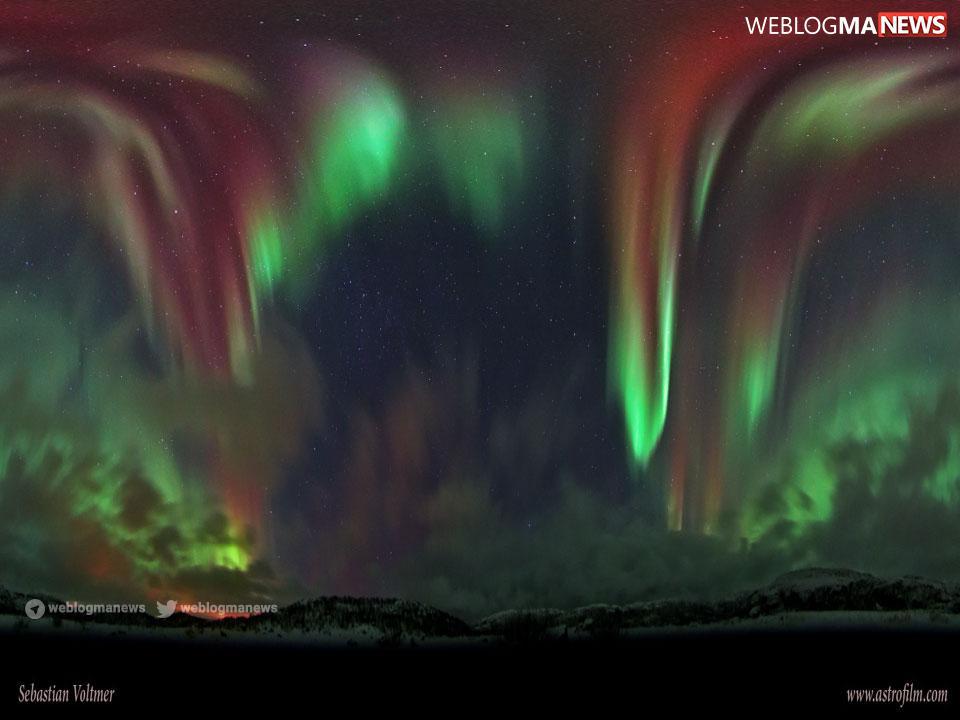 تصویر امروز (12دی ) ناسا شفق قطبی (Aurora)