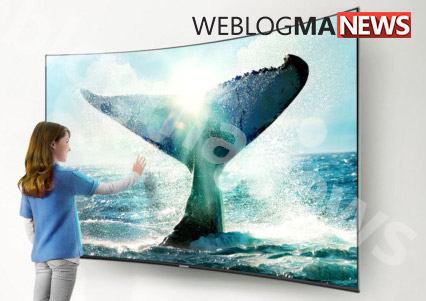 نمایش تلویزیون QLED 4K سامسونگ با فناوری کوانتوم دات در نمایشگاه CES