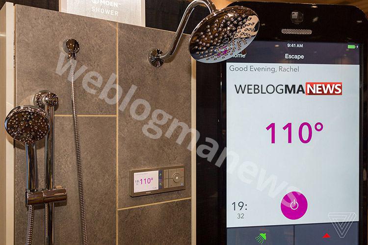 شرکت Moen سیستم دوش هوشمندی را توسعه داده است که توسط آن می‌توان دمای آب را از راه دور تنظیم کرد.
